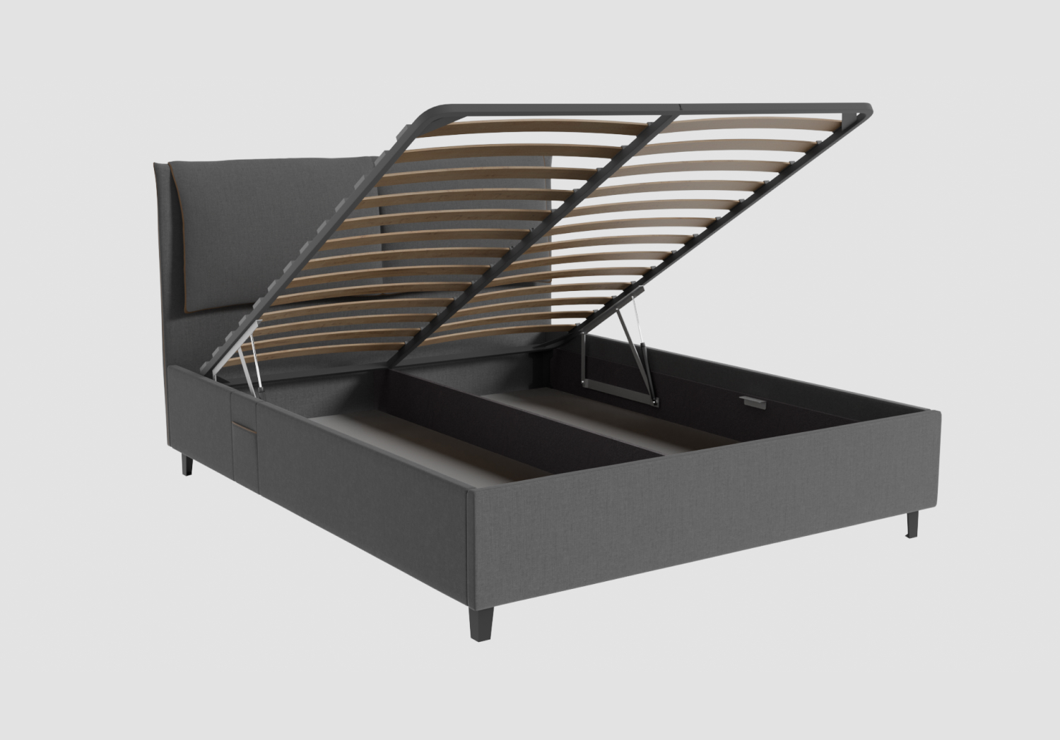 Кровать Венеция (М) 1,4 Графит Софт