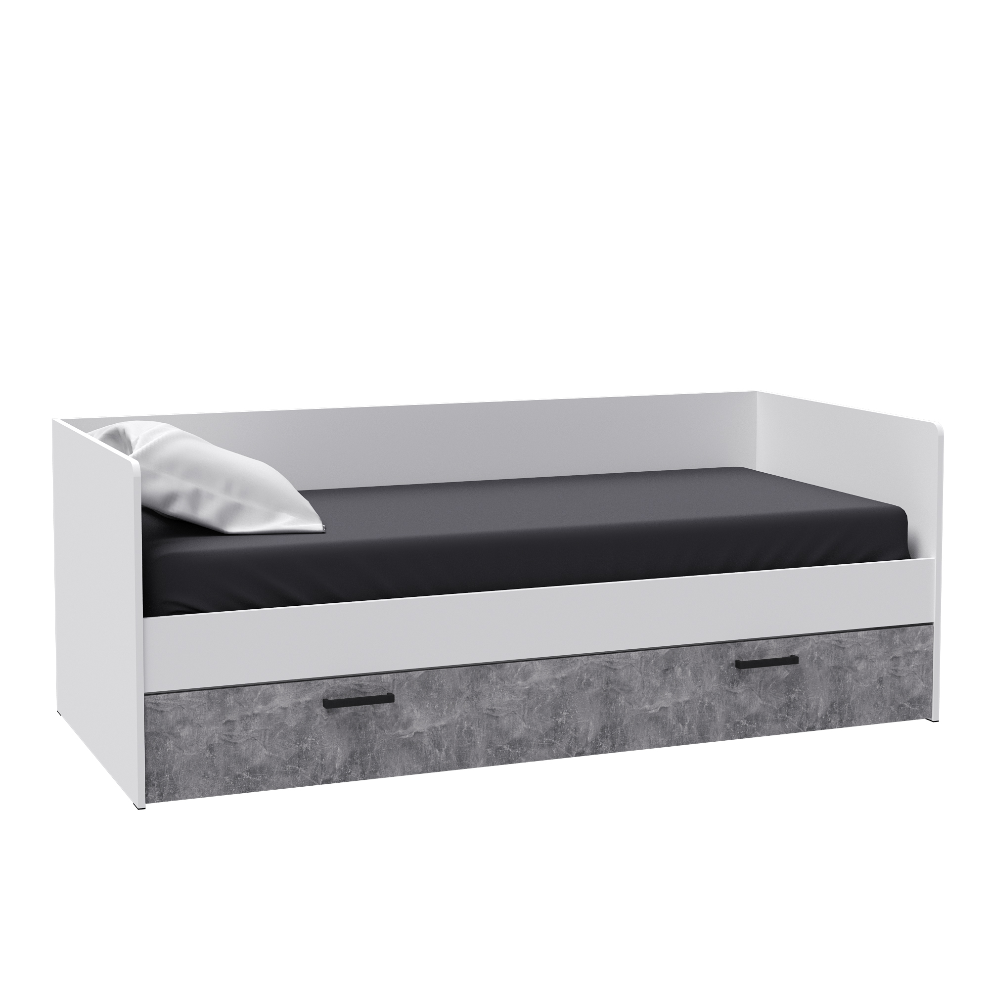 Спальня Лючия кровать универсальная белый/ателье светлое